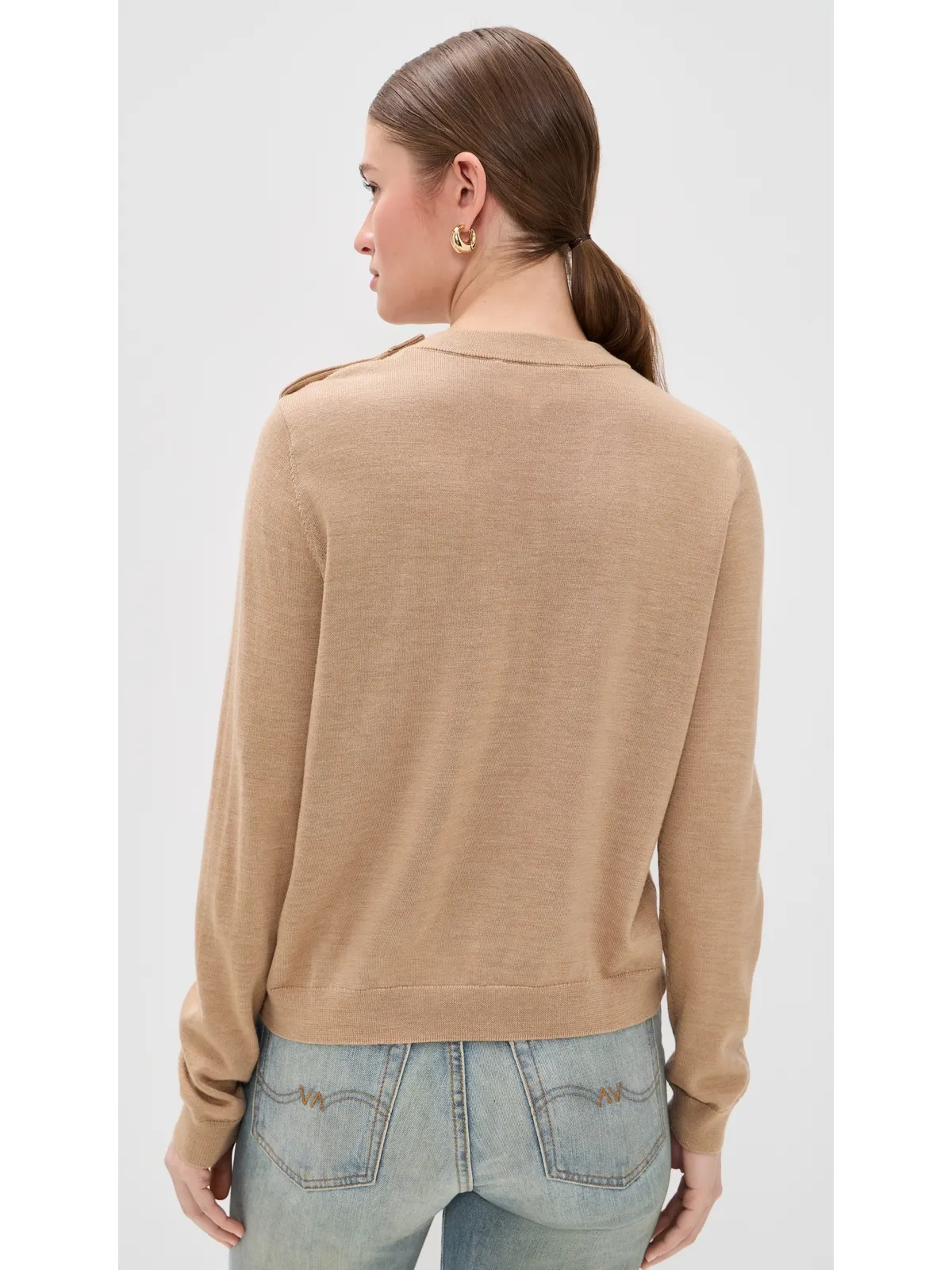 ba & sh Pull Byleil Sweater Beige Chine - 画像3