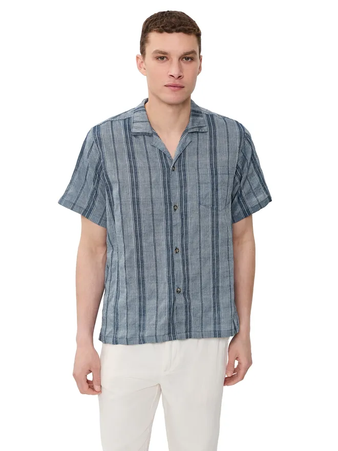 Bather Bather レインストライプ キャンプシャツの商品画像