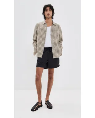 Bather Solid Black Swim Trunks - サムネイル5
