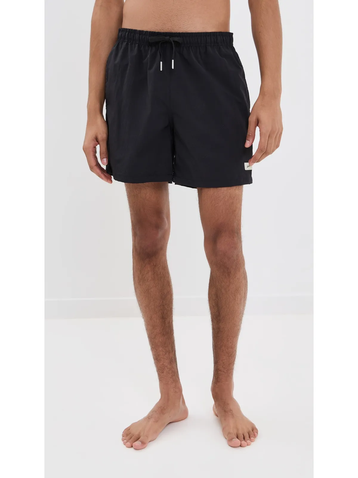 Bather Solid Black Swim Trunks - 画像2