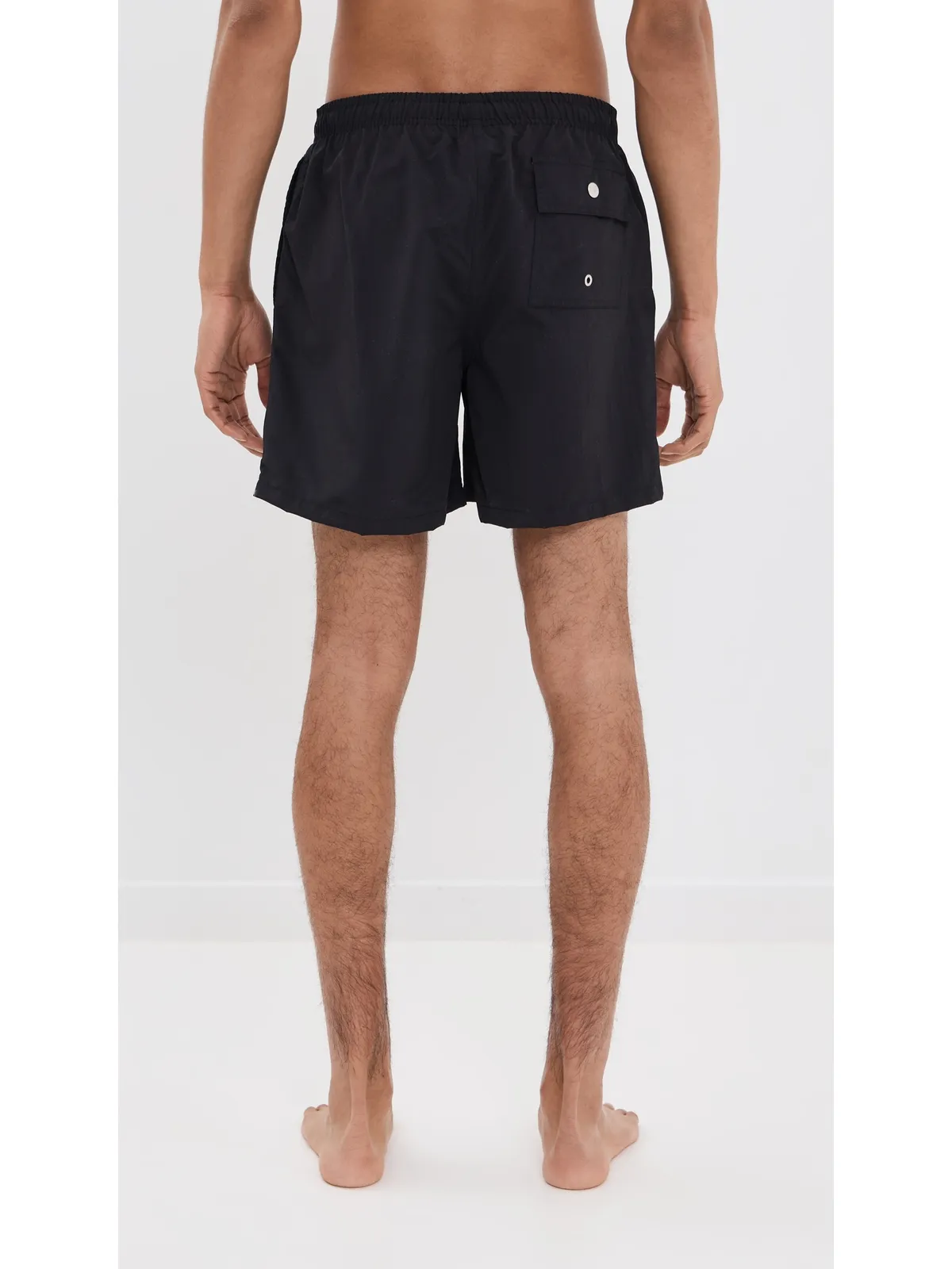 Bather Solid Black Swim Trunks - 画像3