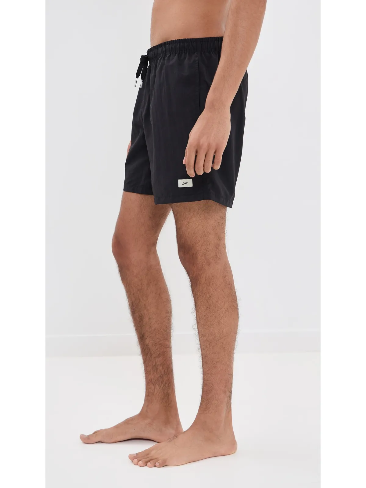 Bather Solid Black Swim Trunks - 画像4