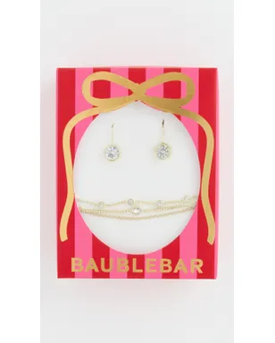 BaubleBar クリスタル イヤリングとブレスレット ギフトセット クリア - サムネイル6