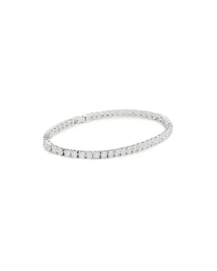 BaubleBar ベネット シルバー テニスブレスレット - サムネイル1