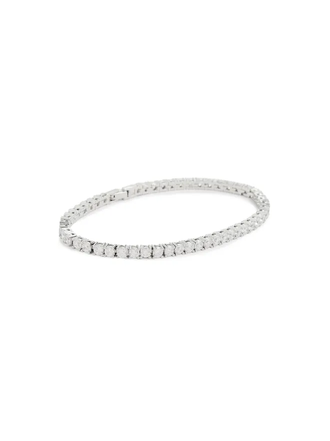 BaubleBar BaubleBar ベネット シルバー テニスブレスレットの商品画像