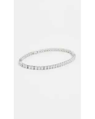 BaubleBar ベネット シルバー テニスブレスレット - サムネイル2