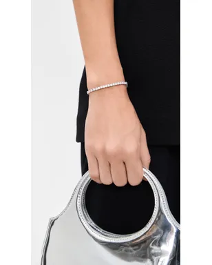 BaubleBar ベネット シルバー テニスブレスレット - サムネイル3