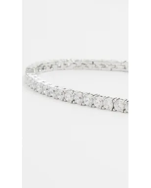 BaubleBar ベネット シルバー テニスブレスレット - サムネイル4
