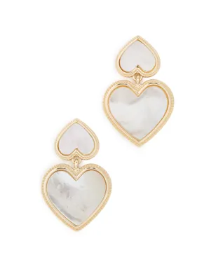 BaubleBar Kimberly イヤリング ホワイト - サムネイル1