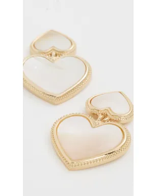 BaubleBar Kimberly イヤリング ホワイト - サムネイル4