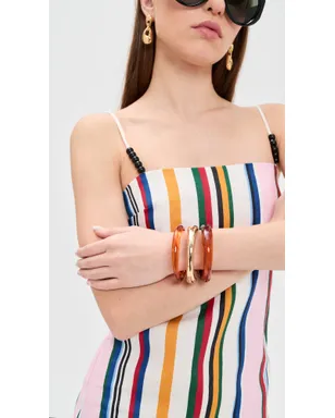 BaubleBar レイヴン レジン バングルセット ゴールド - サムネイル3