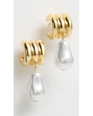 BaubleBar Teagan リブドパール イヤリング - サムネイル2