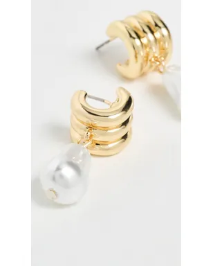 BaubleBar Teagan リブドパール イヤリング - サムネイル4
