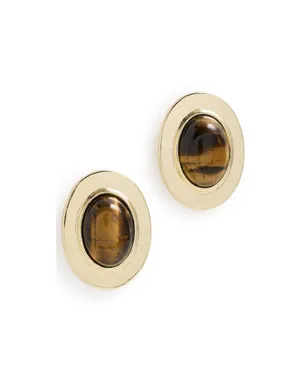 BaubleBar サミラ ゴールド スタッド ピアス - サムネイル1