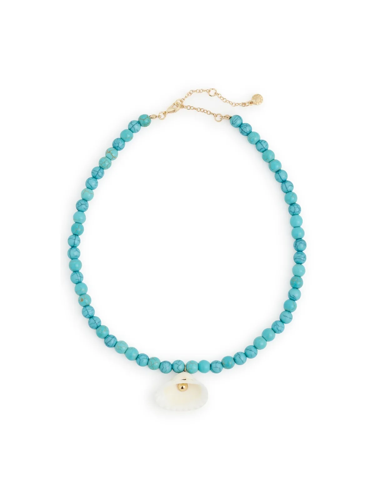 BaubleBar ジュリッサ シェルネックレス ターコイズ - 画像1
