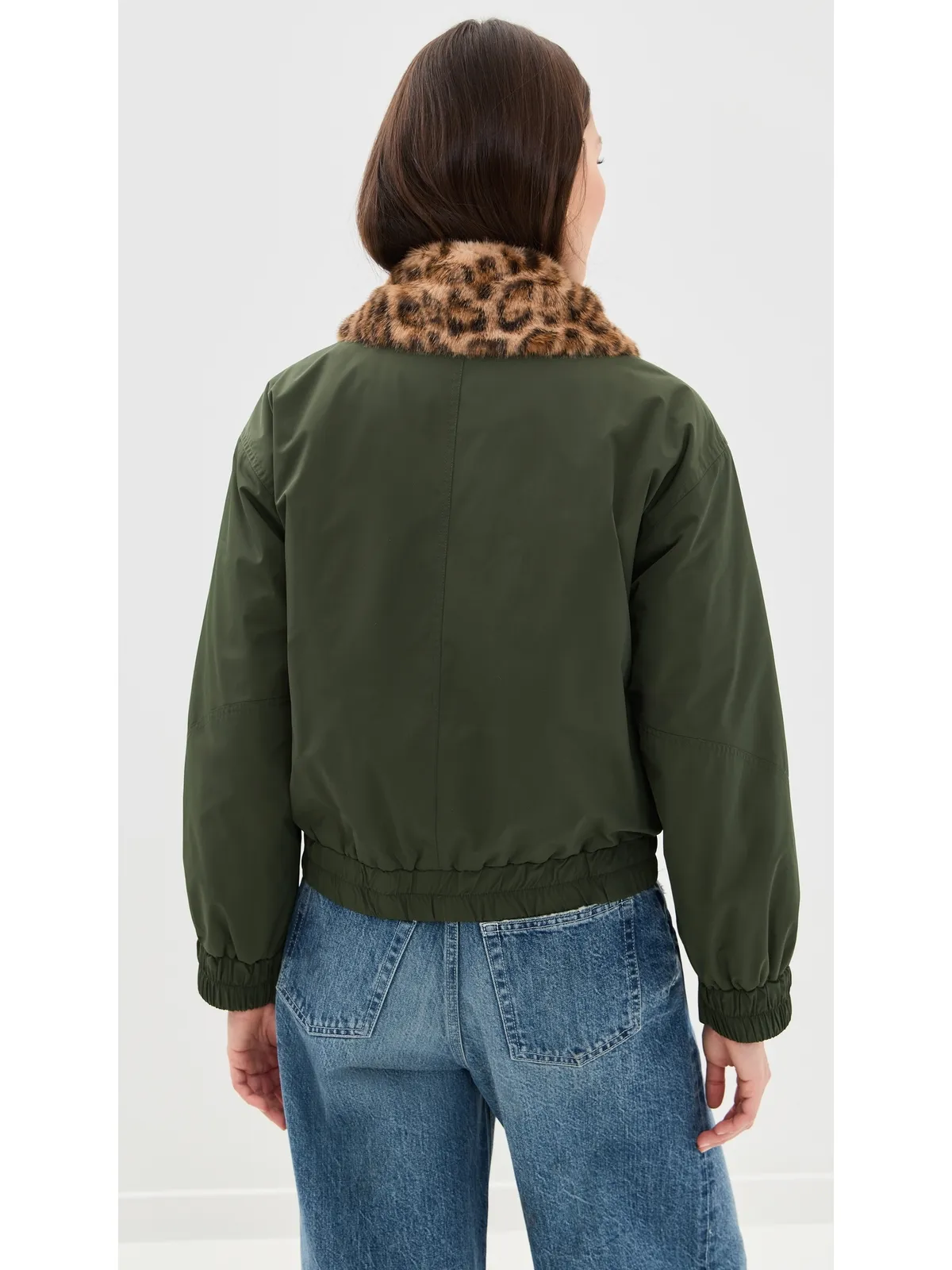 BAUM UND PFERDGARTEN Bronte Jacket ロジン・グリーン・レオパード - 画像3