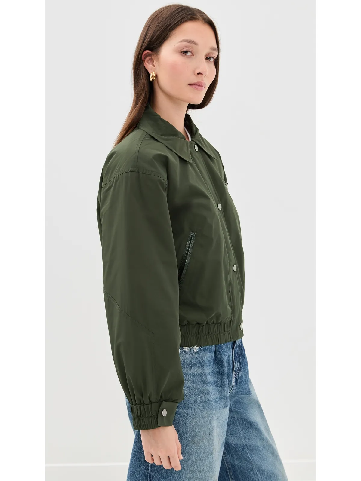 BAUM UND PFERDGARTEN Bronte Jacket ロジン・グリーン・レオパード - 画像4