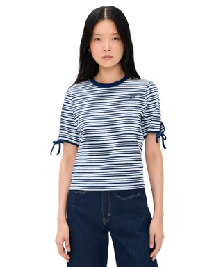 BAUM UND PFERDGARTEN ジャネット ストライプ Tシャツ - サムネイル1