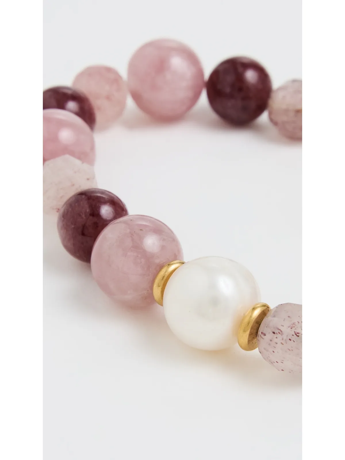 Brinker + Eliza Sugarplum Bracelet Strawberry Quartz Multi - 画像4