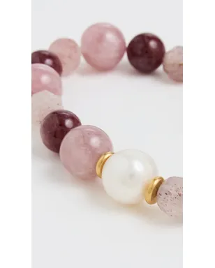 Brinker + Eliza Sugarplum Bracelet Strawberry Quartz Multi - サムネイル4