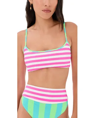 Beach Riot Val ブラレットビキニトップ Cove Stripe - サムネイル1