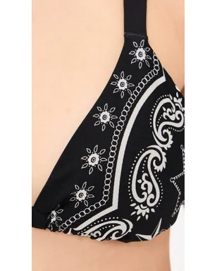 Beach Riot サイジ ビキニトップ Bandana ブラック - サムネイル6