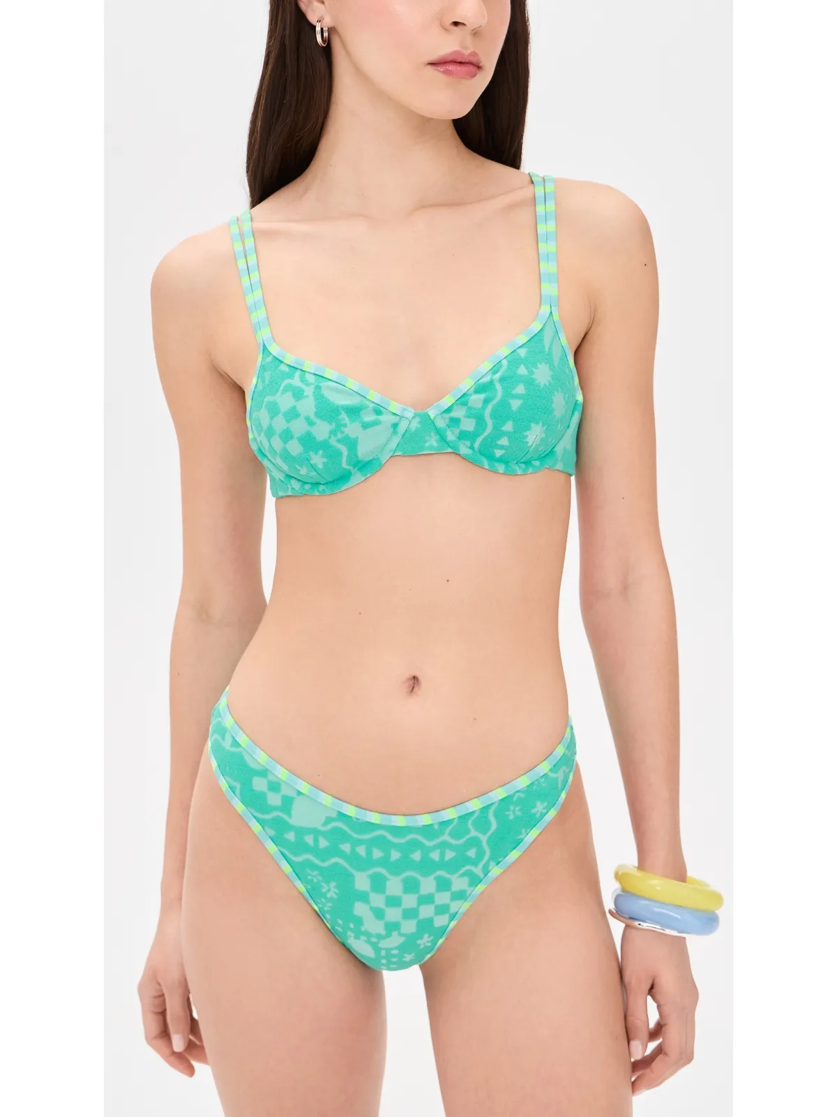 Beach Riot Camilla ビキニトップ Aqua Haze - 画像2