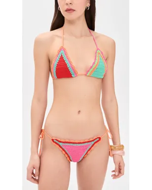 Beach Riot トライアングルビキニトップ（クロシェ編み） - サムネイル5