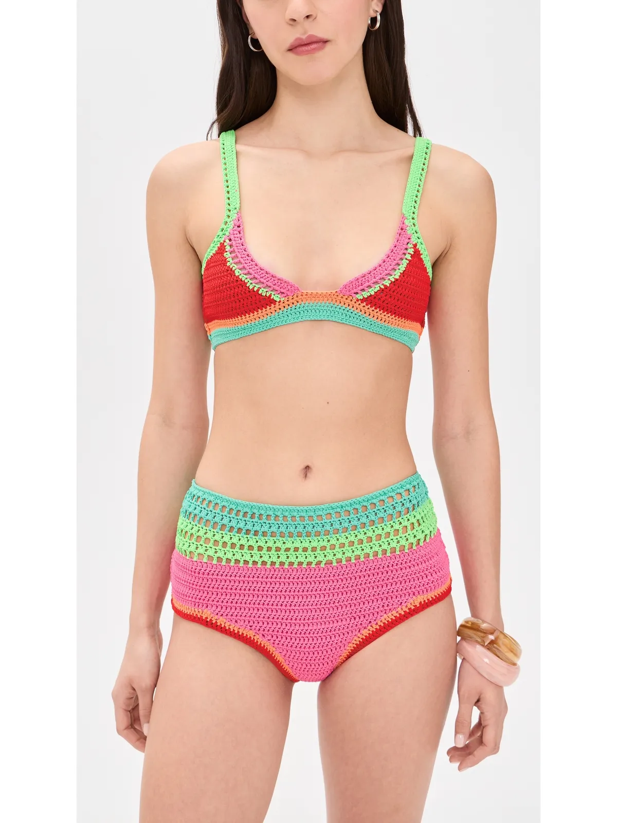 Beach Riot Karmen クロシェ ビキニボトムス アクアヘイズ - 画像4