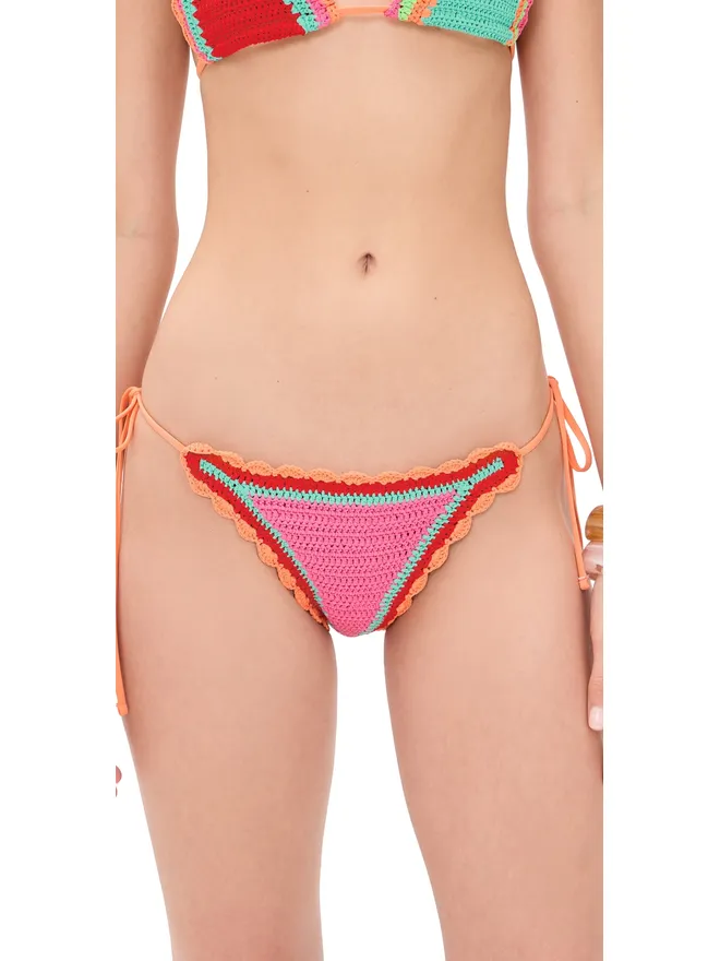 BEACH RIOT Beach Riot ソレイユ ビキニボトムス アクアヘイズ クロシェの商品画像