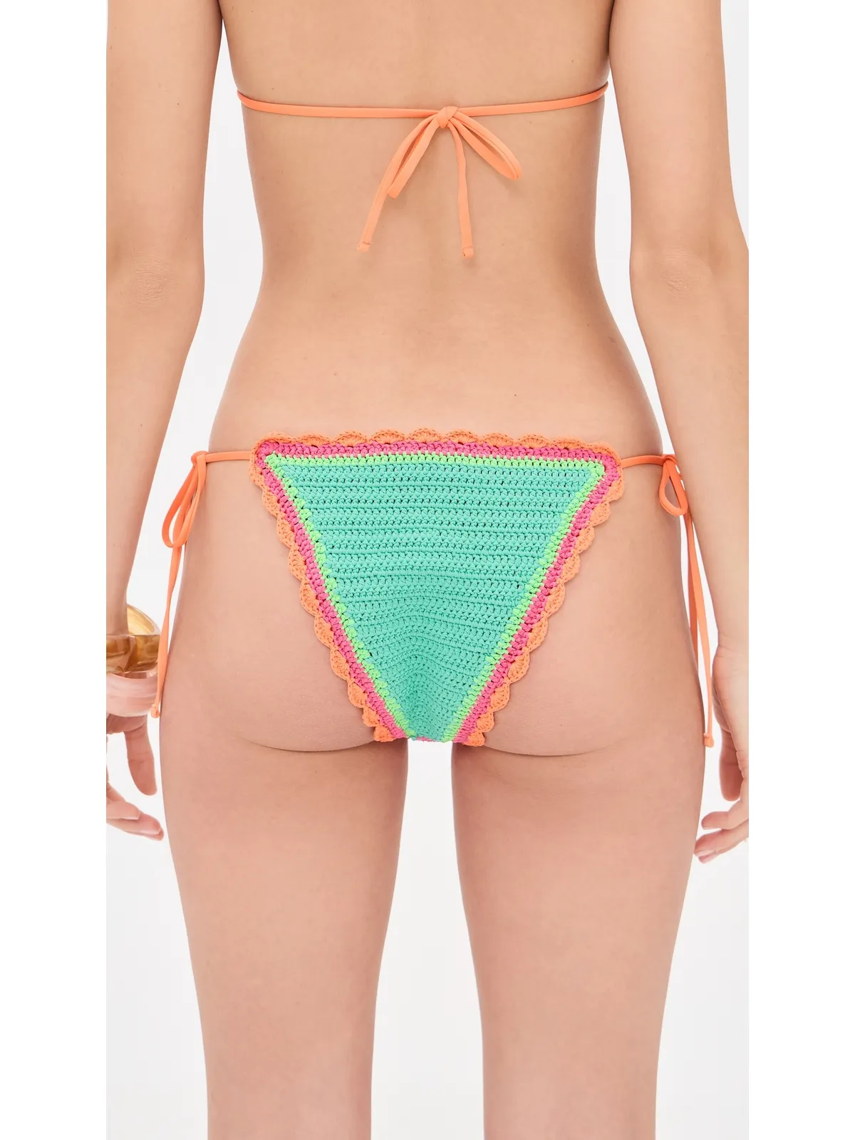 Beach Riot ソレイユ ビキニボトムス アクアヘイズ クロシェ - 画像3