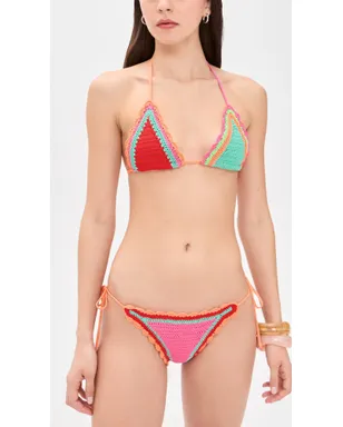 Beach Riot ソレイユ ビキニボトムス アクアヘイズ クロシェ - サムネイル4
