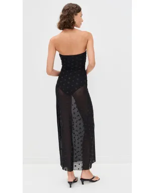 Bec + Bridge Karla Strapless Maxi Dress ブラック/チョコスポット - サムネイル3