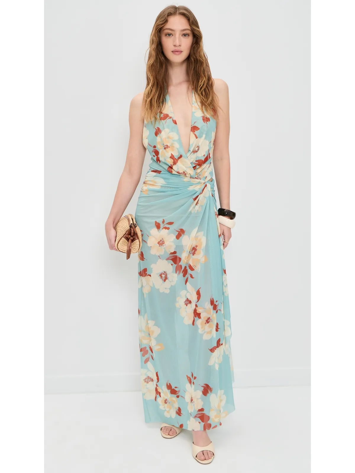 Bec + Bridge Calliope Drape Maxi Dress ソナラ フローラル - 画像5