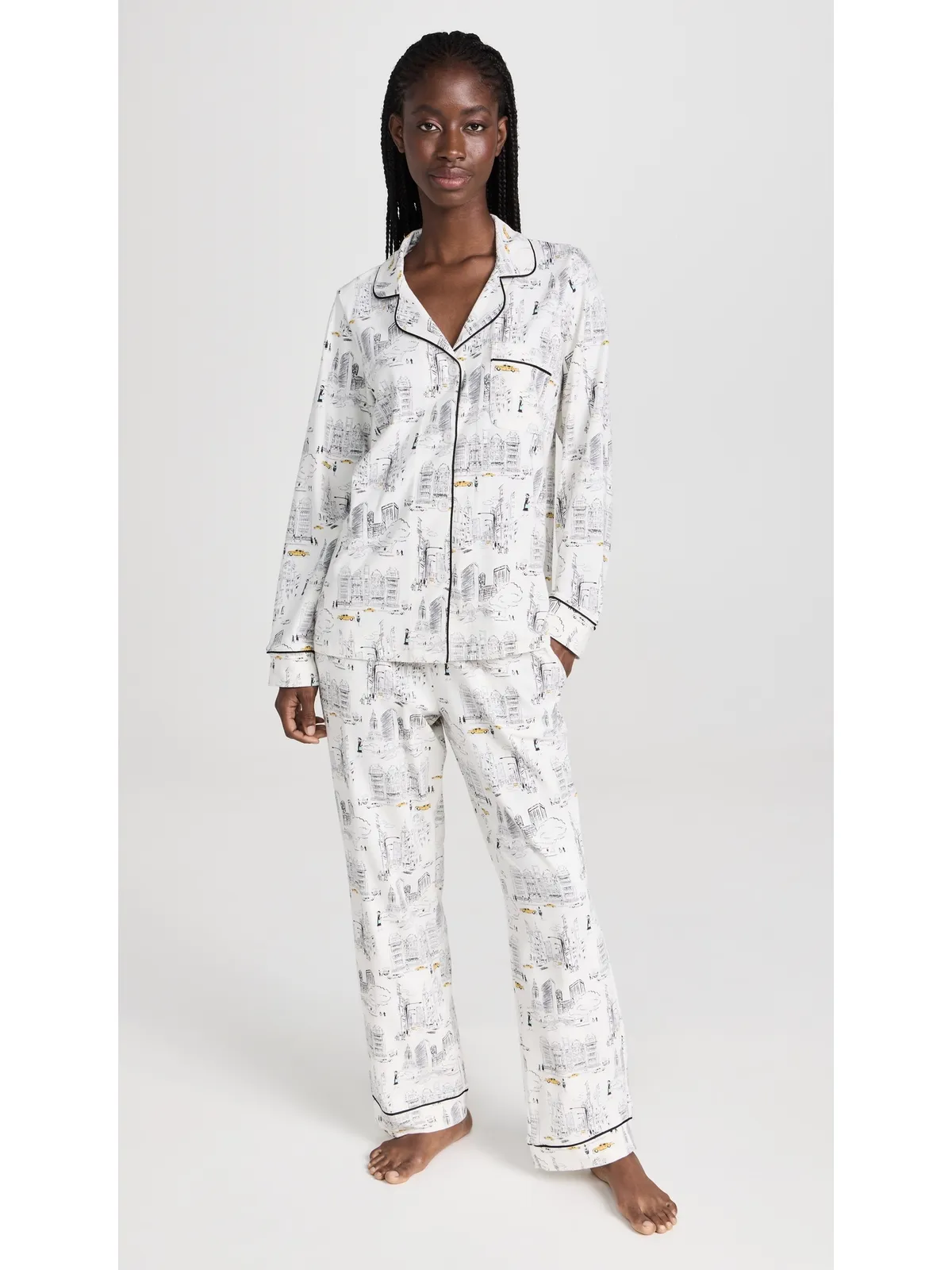 BedHead PJs City That Never Sleeps ロングスリーブパジャマセット - 画像2