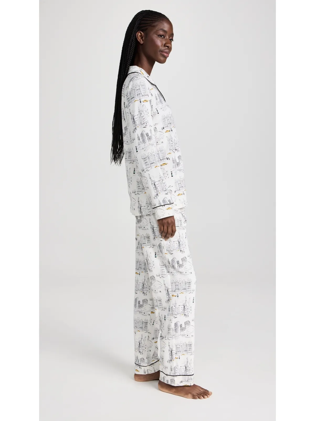 BedHead PJs City That Never Sleeps ロングスリーブパジャマセット - 画像4