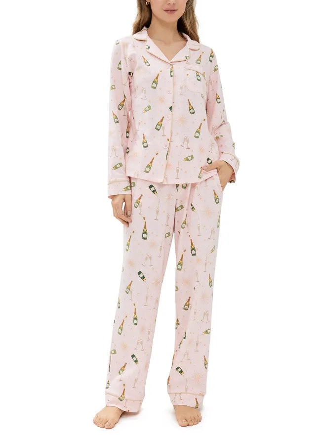 BedHead PJs BedHead PJs 綿ニット長袖パジャマセット Pop Fizz Clinkの商品画像