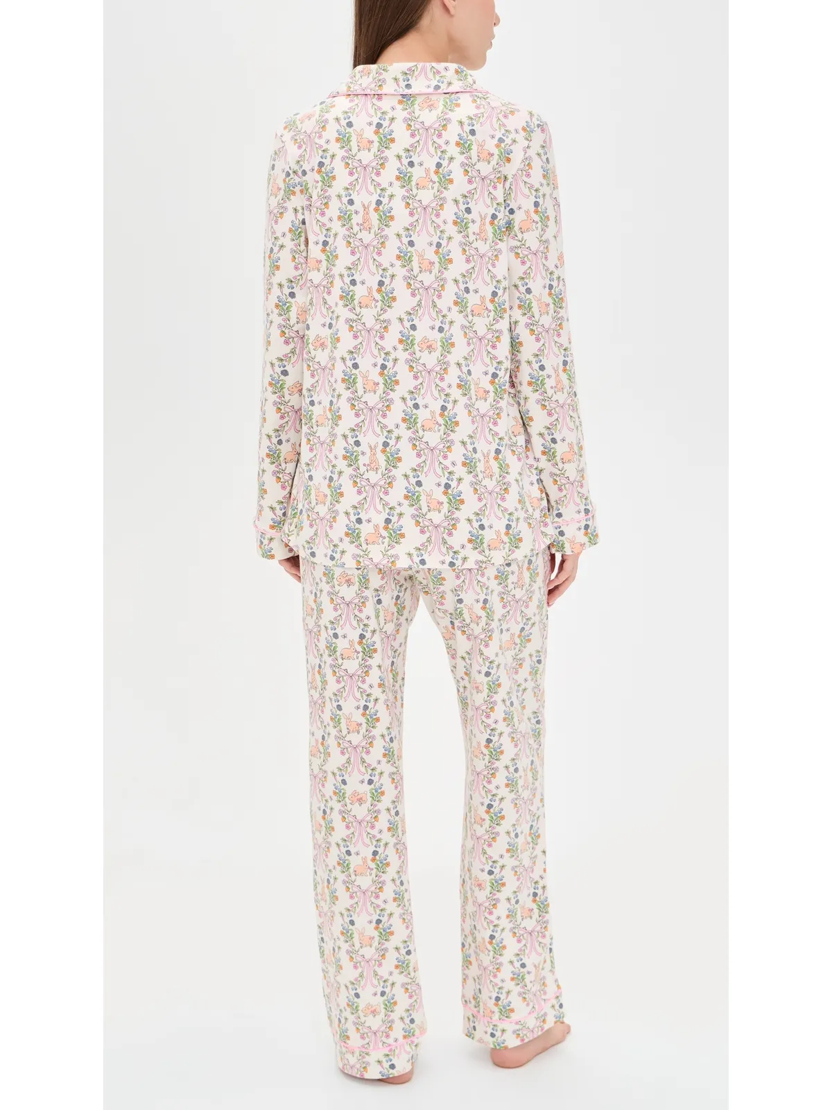 BedHead PJs ロングスリーブ ロングパンツ パジャマセット バニー・ブルームズ - 画像3