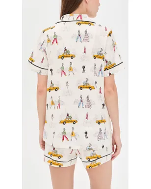 BedHead PJs ショートスリーブ パジャマセット ファッションウィーク柄 - サムネイル3