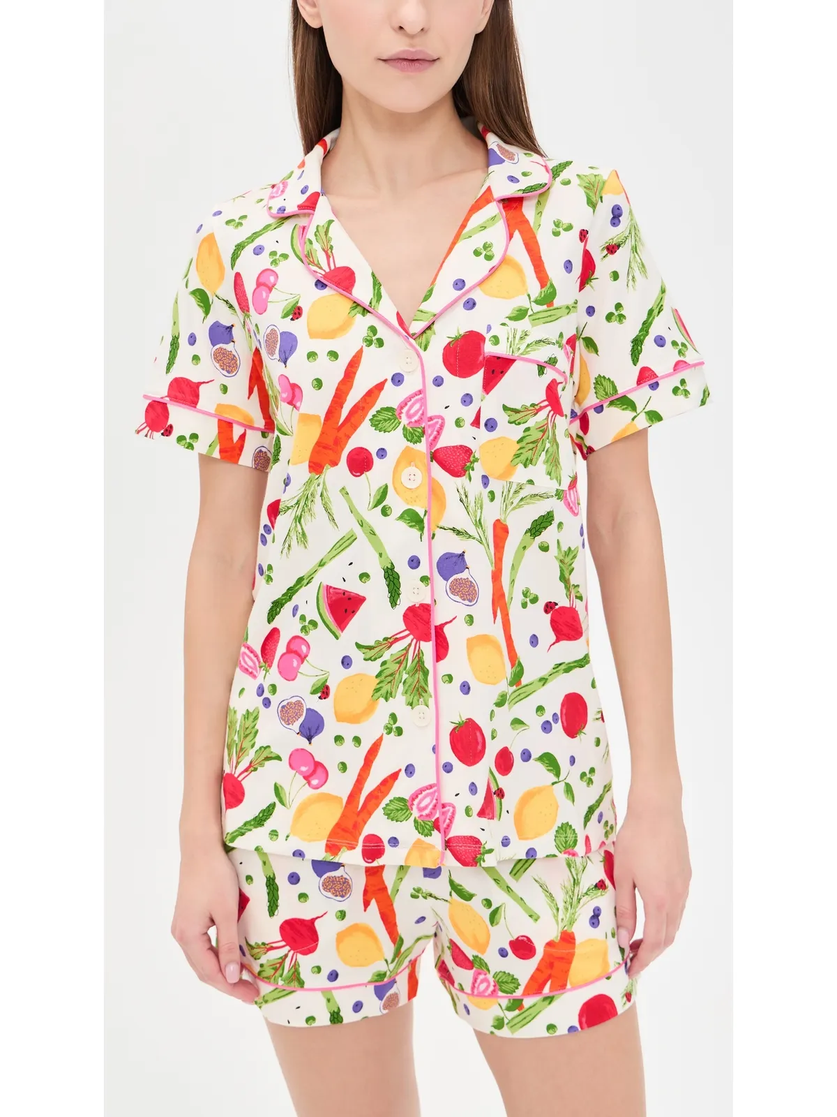 BedHead PJs ショートスリーブ2点パジャマセット Organic Garden - 画像2