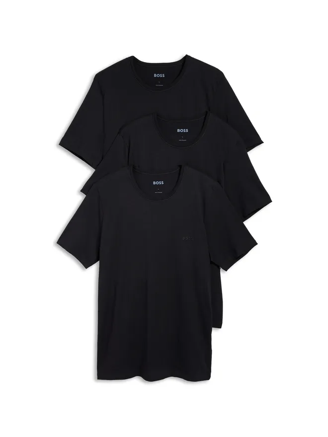 BOSS BOSS ロゴ刺繍コットンTシャツ 3枚パックの商品画像