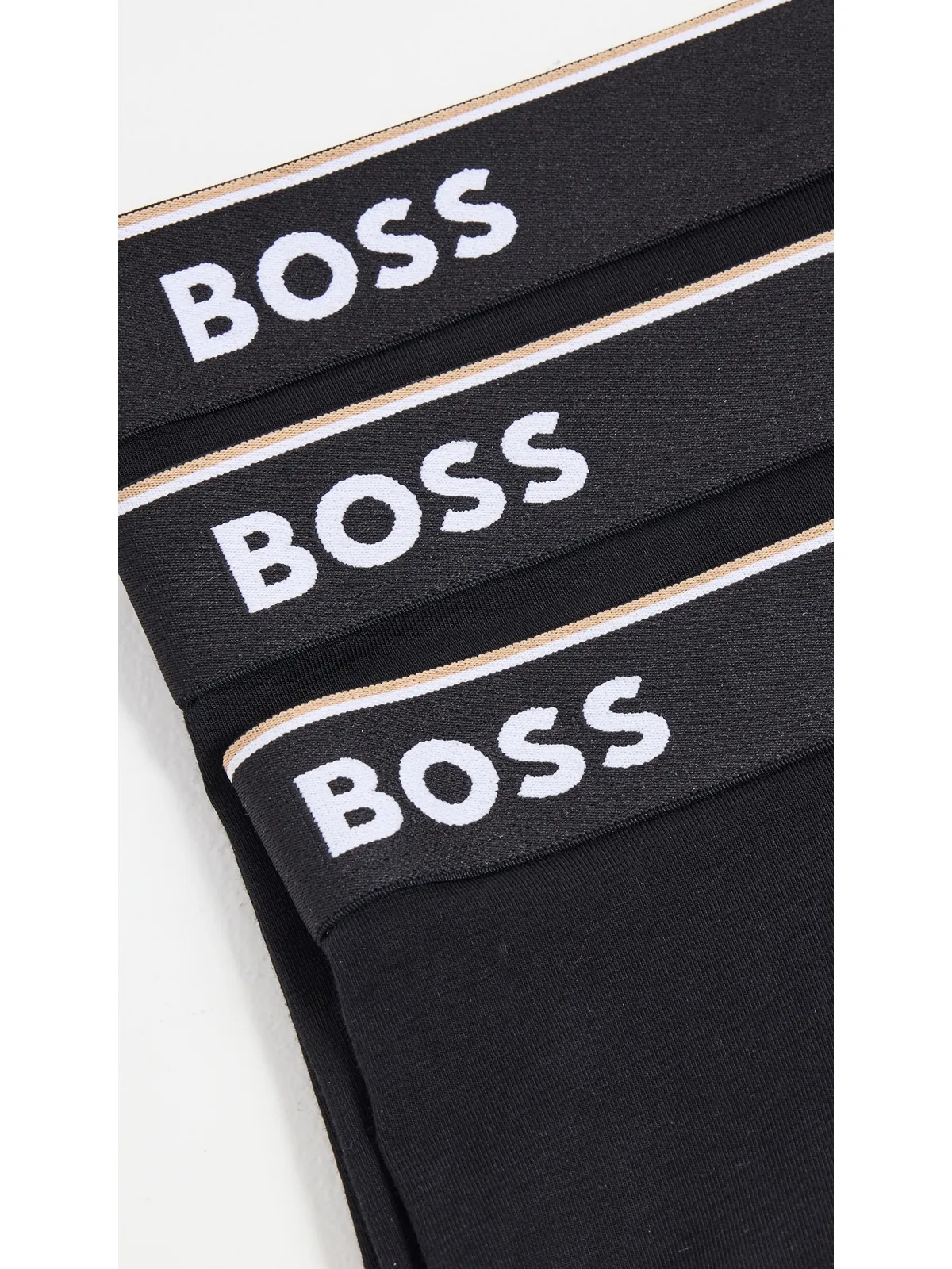 BOSS ストレッチコットン 3枚組トランクス ブラック M - 画像5