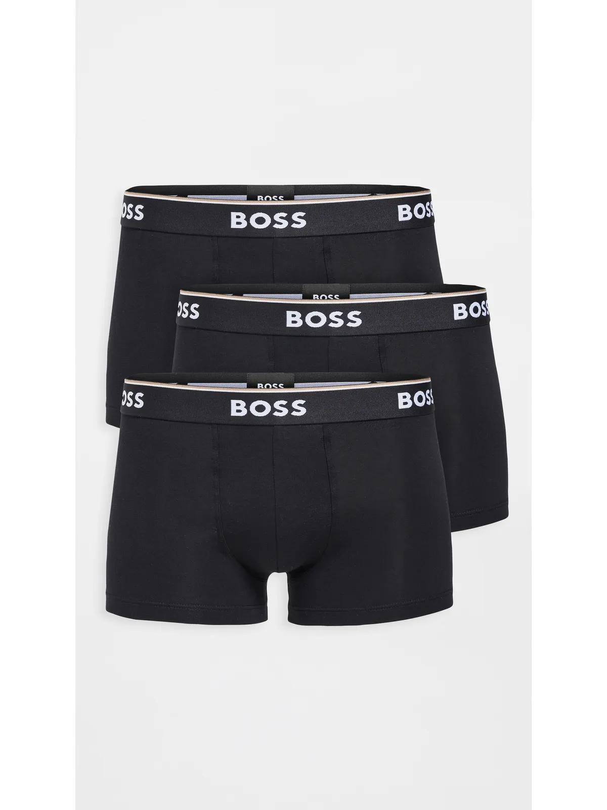 BOSS ストレッチコットン 3枚組トランクス ブラック M - 画像2