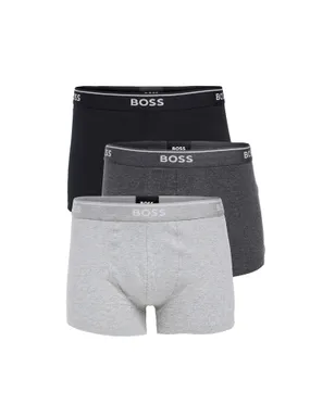 BOSS クラシックコットン 3枚組 トランクス グレー - サムネイル1
