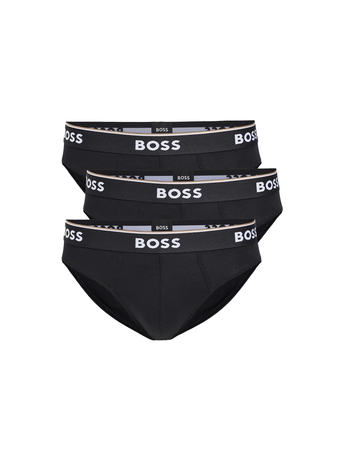 BOSS ストレッチコットン ブリーフ 3枚セット ブラック Mサイズ - 画像5