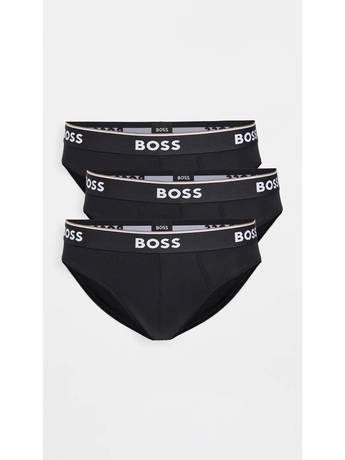 BOSS ストレッチコットン ブリーフ 3枚セット ブラック Mサイズ - 画像2