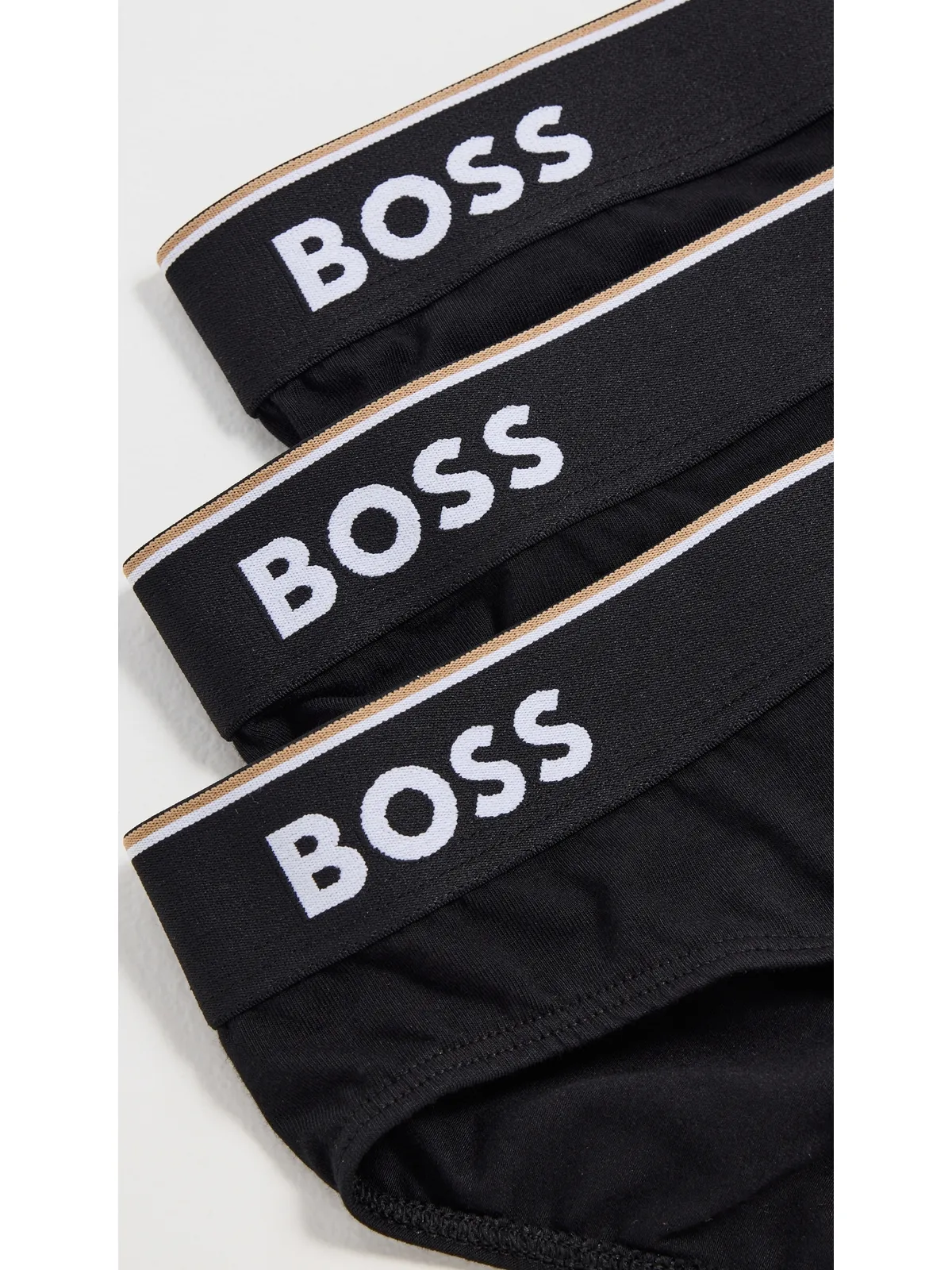 BOSS ストレッチコットン ブリーフ 3枚セット ブラック Mサイズ - 画像4