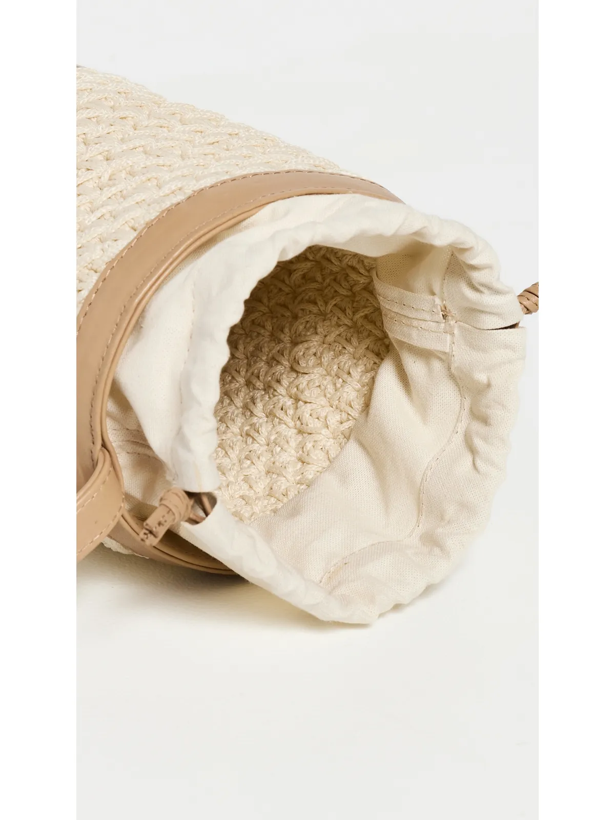 Binge Knitting Ximena バケットバッグ エッグシェルコンボ - 画像6