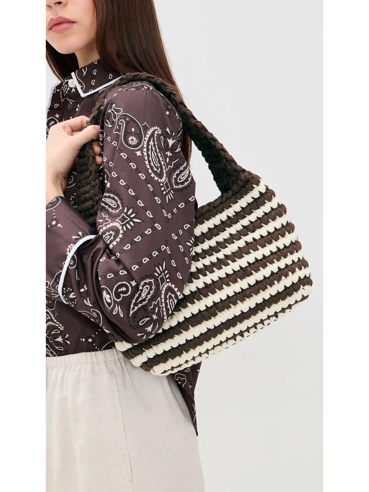 Binge Knitting Valentina ショルダーバッグ Sandy Combo - 画像3