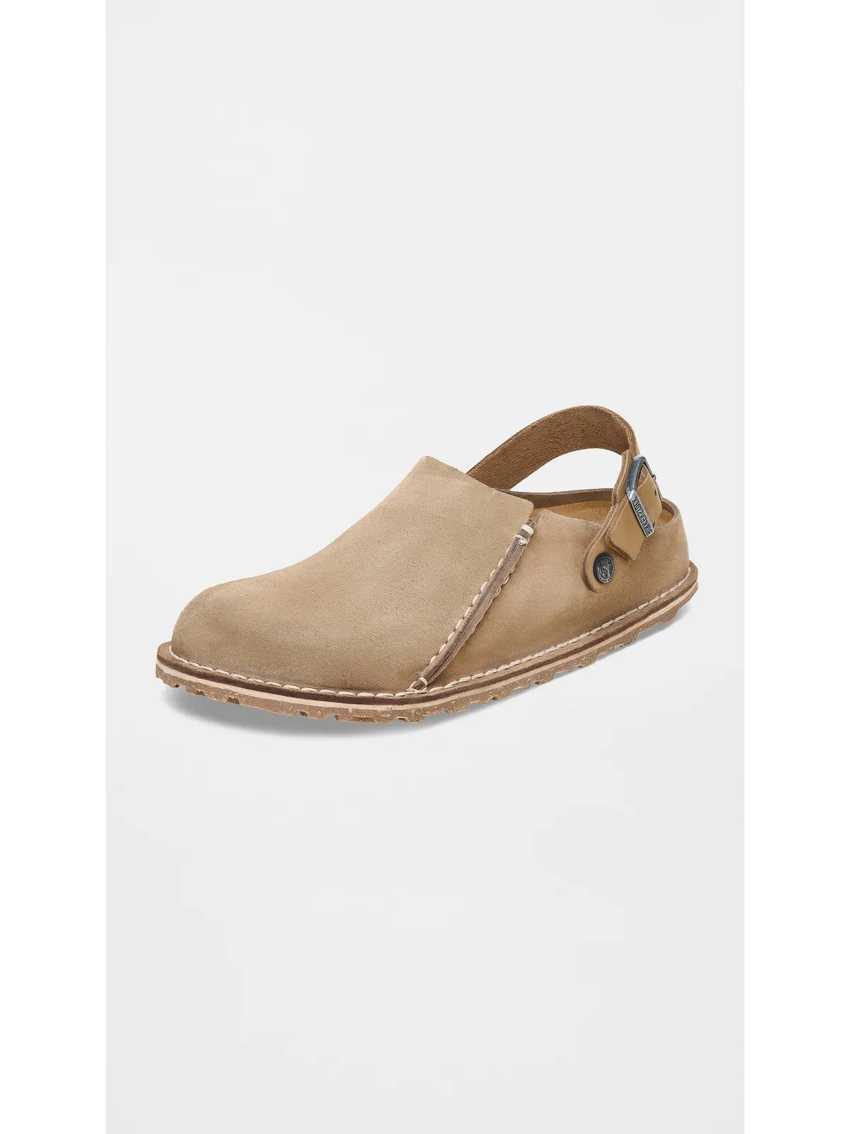 Birkenstock ルツリ プレミアムスエード クロッグ グレー/トープ - 画像2